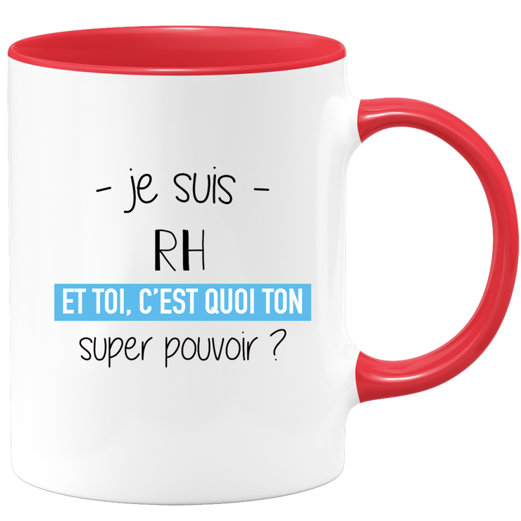 Mug rh super power - funny humor rh man gift ideal for birthday