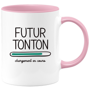 quotedazur - Mug Futur Tonton 2025 Chargement En Cours - Cadeau Futur Tonton - Surprise Annonce Grossesse Garçon/Fille Naissance Bébé