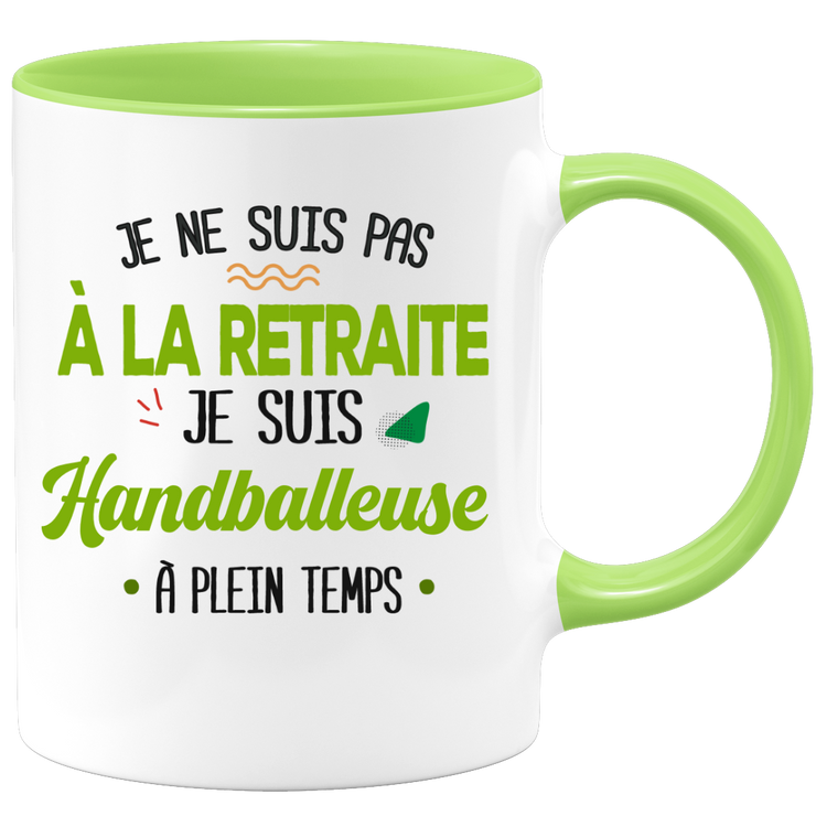 quotedazur - Mug Retraite Je Suis Handballeuse - Cadeau Humour Sport - Idée Cadeau Retraite Original Handball - Tasse Handballeuse - Départ Retraite Anniversaire Ou Noël