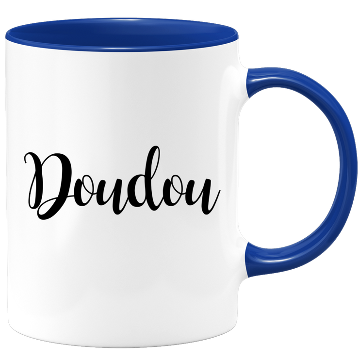 quotedazur - Mug Doudou Bisous - Idée Cadeau Couple Amour Femme ou Homme Pour La Saint Valentin, Anniversaire Ou Noël
