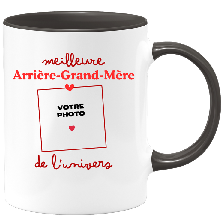 Mug Meilleure Arrière-grand-mère de l'univers - Mug personnalisé avec photo famille