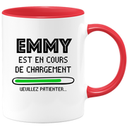 quotedazur - Mug Emmy Est En Cours De Chargement Veuillez Patienter - Cadeau Emmy Prénom Femme Personnalisé - Cadeau Annniversaire Noël Adolescent Collègue