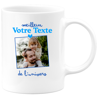 Mug photo personnalisée meilleur de l'univers pour homme - Métier famille prénom couple parent