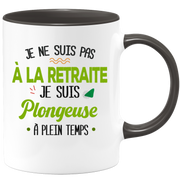 quotedazur - Mug Retraite Je Suis Plongeuse - Cadeau Humour Sport - Idée Cadeau Retraite Original Plongée - Tasse Plongeuse - Départ Retraite Anniversaire Ou Noël