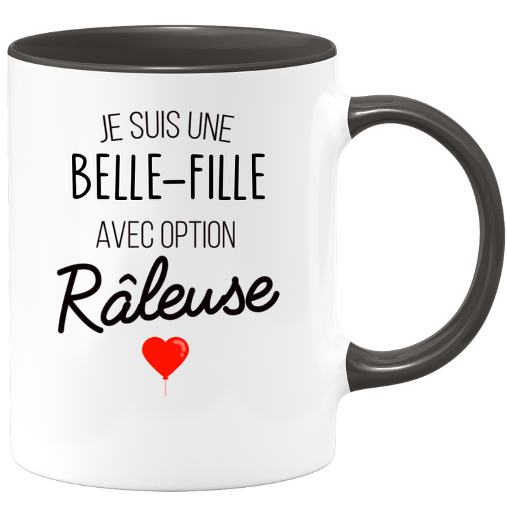 quotedazur - Mug Je Suis Une Belle-Fille Avec Option Râleuse - Cadeau Idéal Pour Belle-Fille - Cadeau Personnalisé Pour Femme - Cadeau Original Pour Anniversaire Ou Noël