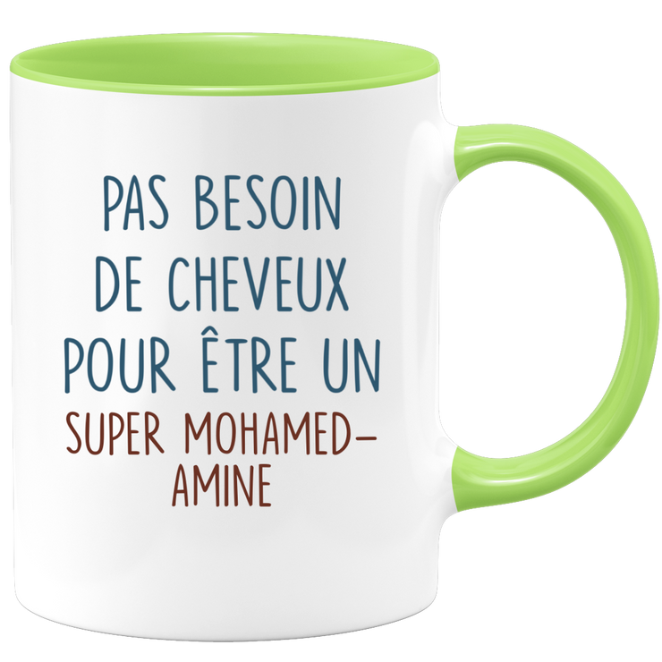 Mug pas besoin de cheveux pour être un super Mohamed-Amine