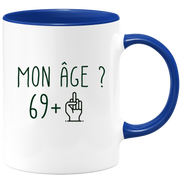 quotedazur - Mug Anniversaire 70 ans Doigt Honneur Rigolo Drôle - Tasse Fun Idée Cadeau Anniversaire 70 ans Homme Femme Humour Original