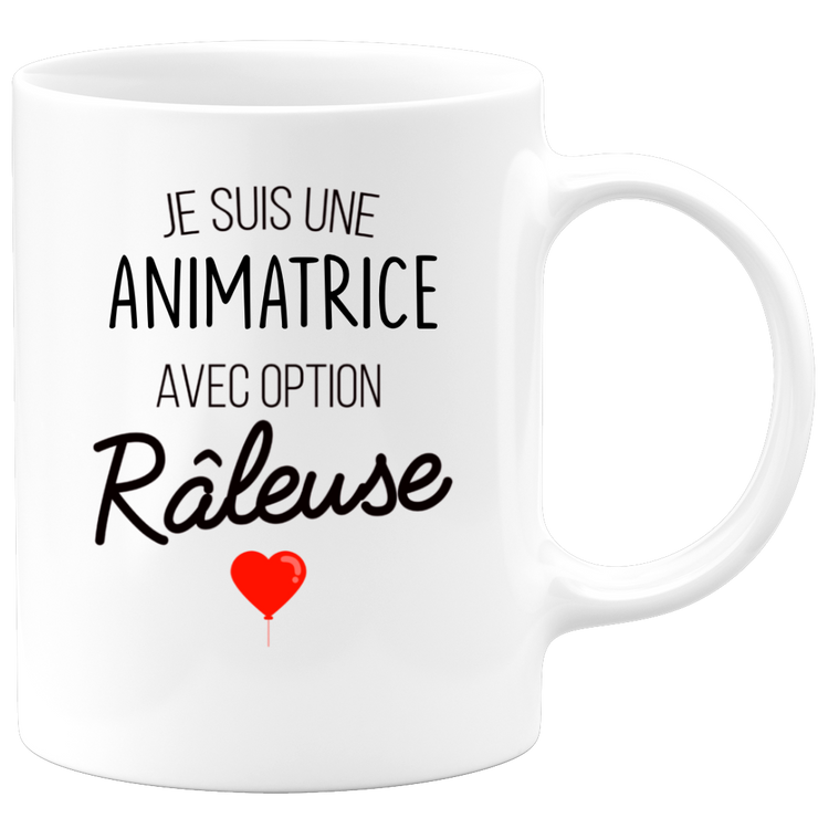 quotedazur - Mug Je Suis Une Animatrice Avec Option Râleuse - Cadeau Idéal Pour Animatrice - Cadeau Personnalisé Pour Femme - Cadeau Original Pour Anniversaire Ou Noël