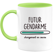 quotedazur - Mug Futur Gendarme Chargement En Cours - Cadeau Humour Pour Futur Gendarme Homme, Gendarmerie, Militaire - Cadeau Diplôme Félicitations