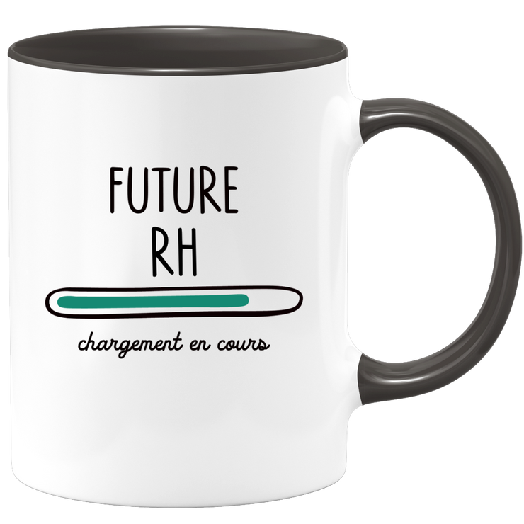 quotedazur - Mug Future Rh Chargement En Cours - Cadeau Humour Promotion Travail - Idée Cadeau Départ Collègue - Tasse Chef Rh - Idéal Pour Noël Au Bureau