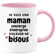 quotedazur - Mug I'm a Corporate Concierge Mum Stealing Kisses - Original Mother's Day Gift - Gift Idea For Mum Birthday - Gift For Future Mum Birth