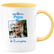 Mug Meilleur papa de l'univers - Mug personnalisé avec photo famille
