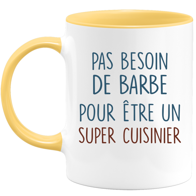 Mug pas besoin de barbe pour être un super Cuisinier