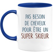 Mug pas besoin de cheveux pour être un super Skieur