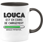 quotedazur - Mug Louca Est En Cours De Chargement Veuillez Patienter - Cadeau Louca Prénom Homme Personnalisé - Cadeau Annniversaire Noël Adolescent Collègue
