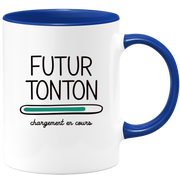 quotedazur - Mug Futur Tonton 2025 Chargement En Cours - Cadeau Futur Tonton - Surprise Annonce Grossesse Garçon/Fille Naissance Bébé