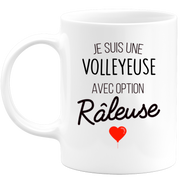 mug i'm a volleyball player with rause option