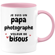 quotedazur - Mug I Am A Dad Photographer Thief Of Kisses - Original Father's Day Gift - Gift Idea For Dad Birthday - Gift For Future Dad Birth