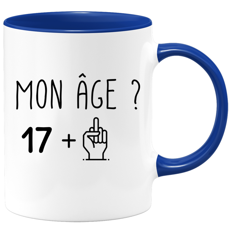 quotedazur - Mug Idée Cadeau 18 ans Homme Femme - Cadeau Anniversaire 18 Ans - Idée Cadeau Original, Humour, Drôle, Rigolo, Fun - Mug Tasse Café Thé Pas Cher