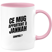 Mug Ce mug appartient à Jannah, compris ?