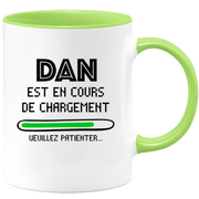 quotedazur - Mug Dan Est En Cours De Chargement Veuillez Patienter - Cadeau Dan Prénom Homme Personnalisé - Cadeau Annniversaire Noël Adolescent Collègue
