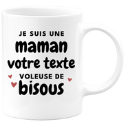 Mug personnalisable Maman voleuse de bisous - métier passion
