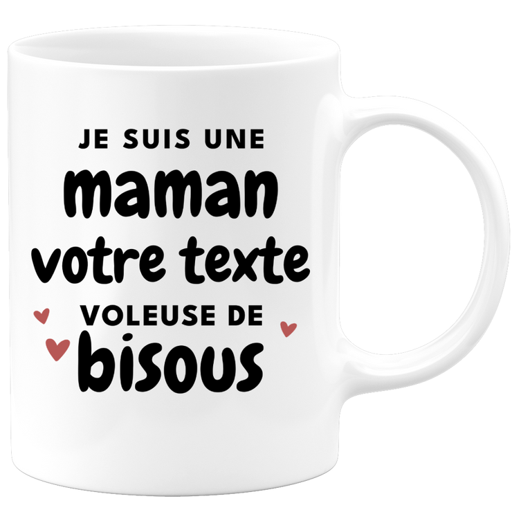 Mug personnalisable Maman voleuse de bisous - métier passion
