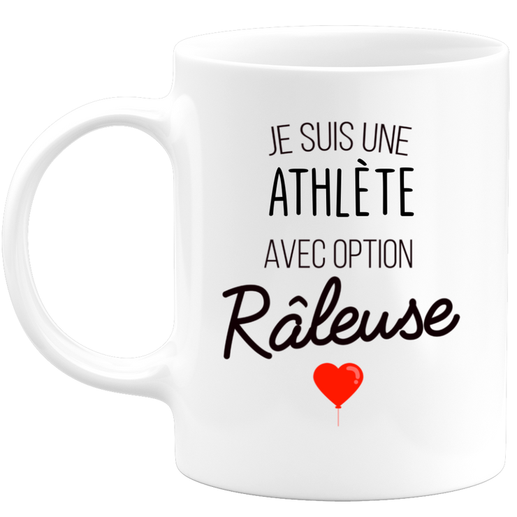 mug I'm an athlete with a groaning option
