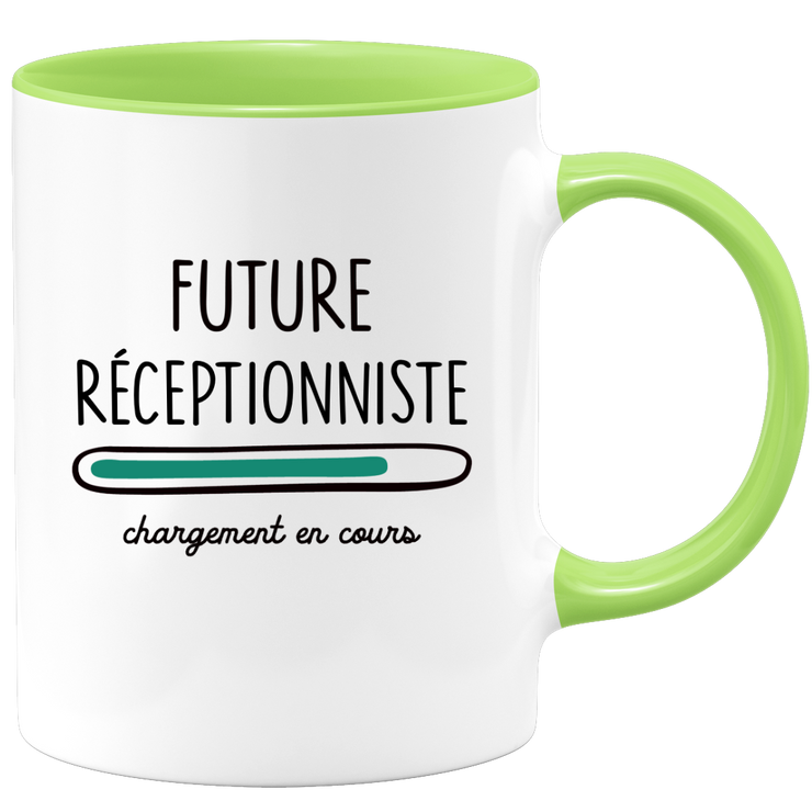 Future receptionist mug loading - gift for future receptionists