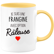 quotedazur - Mug Je Suis Une Frangine Avec Option Râleuse - Cadeau Idéal Pour Frangine - Cadeau Personnalisé Pour Femme - Cadeau Original Pour Anniversaire Ou Noël