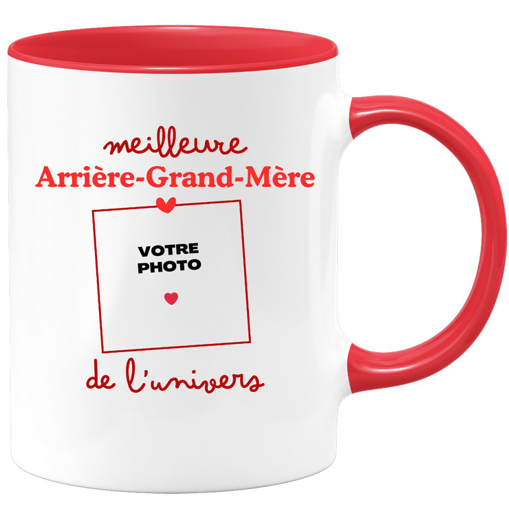 Mug Meilleure Arrière-grand-mère de l'univers - Mug personnalisé avec photo famille