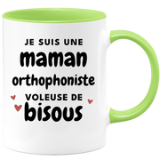 quotedazur - Mug I Am A Speech Therapist Mom Thief Of Kisses - Original Mother's Day Gift - Gift Idea For Mom Birthday - Gift For Future Mom Birth