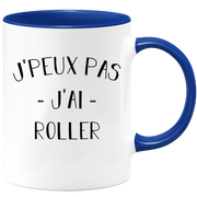 quotedazur - Mug Je Peux Pas J'ai Roller - Cadeau Humour Sport - Idée Cadeau Original - Tasse Roller - Idéal Pour Anniversaire Ou Noël