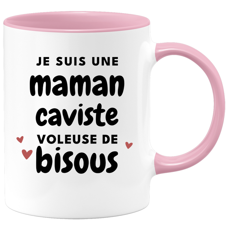 quotedazur - Mug I'm a kiss-stealing mum - Original Mother's Day Gift - Gift Idea For Mom's Birthday - Gift For Future Mom Birth
