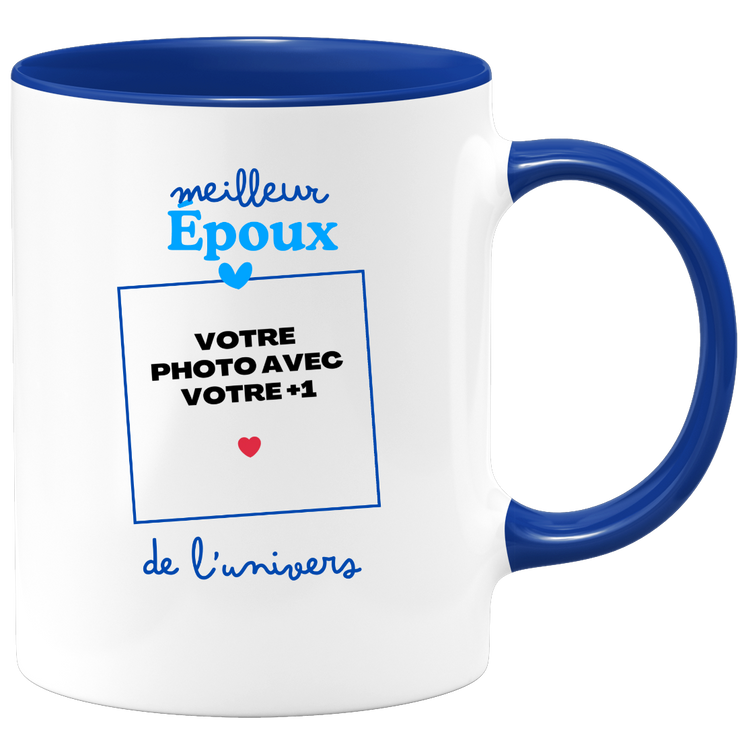 Mug Meilleur Époux de l'univers - Mug personnalisé avec photo couple