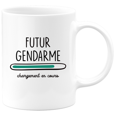 quotedazur - Mug Futur Gendarme Chargement En Cours - Cadeau Humour Pour Futur Gendarme Homme, Gendarmerie, Militaire - Cadeau Diplôme Félicitations