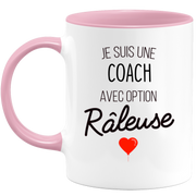 mug I'm a coach with a rauser option