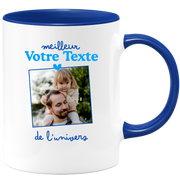 Mug photo personnalisée meilleur de l'univers pour homme - Métier famille prénom couple parent