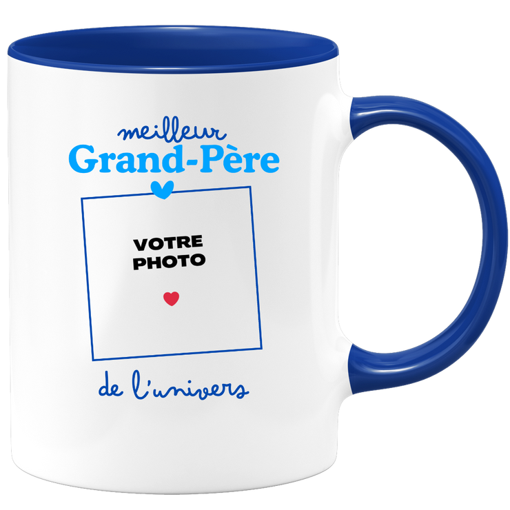Mug Meilleur Grand-père de l'univers - Mug personnalisé avec photo famille