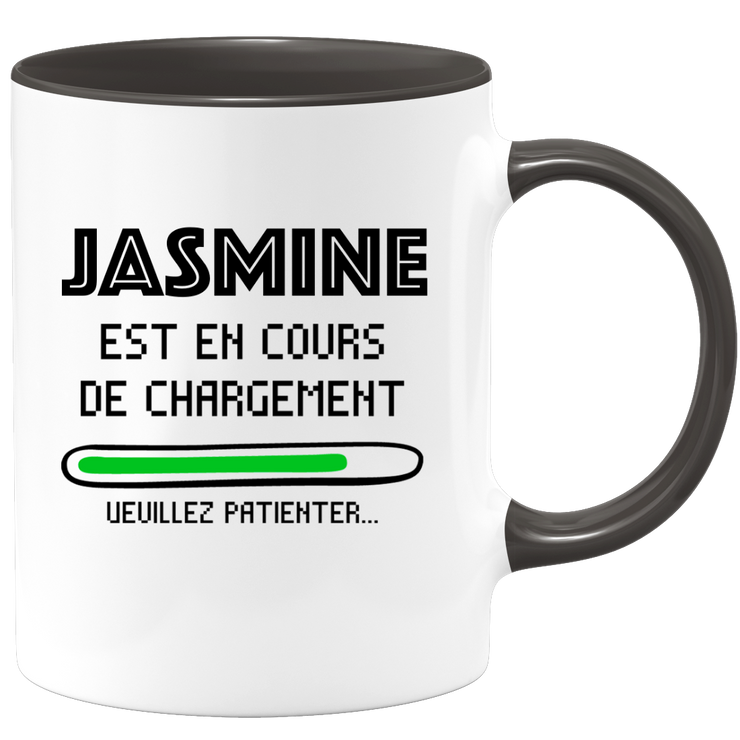 quotedazur - Mug Jasmine Est En Cours De Chargement Veuillez Patienter - Cadeau Jasmine Prénom Femme Personnalisé - Cadeau Annniversaire Noël Adolescent Collègue