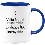 quotedazur - Mug Voilà à Quoi Ressemble Un Charpentier Incroyable - Cadeau Charpentier - Idée Cadeau Anniversaire - Idée Pour Une Attention Originale Charpentier