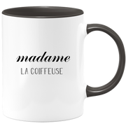 quotedazur - Mug Madame La Coiffeuse - Cadeau Pour Coiffeuse - Cadeau Personnalisé Pour Femme - Cadeau Original Anniversaire Ou Noël