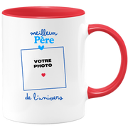 Mug Meilleur Père de l'univers - Mug personnalisé avec photo famille