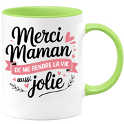 Mug merci maman de me rendre la vie aussi jolie