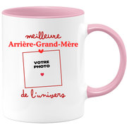 Mug Meilleure Arrière-grand-mère de l'univers - Mug personnalisé avec photo famille