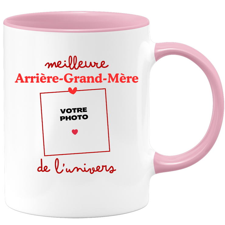 Mug Meilleure Arrière-grand-mère de l'univers - Mug personnalisé avec photo famille