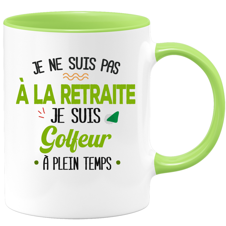 quotedazur - Mug Retraite Je Suis Golfeur - Cadeau Humour Sport - Idée Cadeau Retraite Original Golf - Tasse Golfeur - Départ Retraite Anniversaire Ou Noël