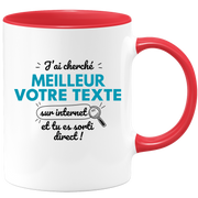 Mug personnalisable homme J'ai cherché Meilleur sur Internet - Métier Passion Sport