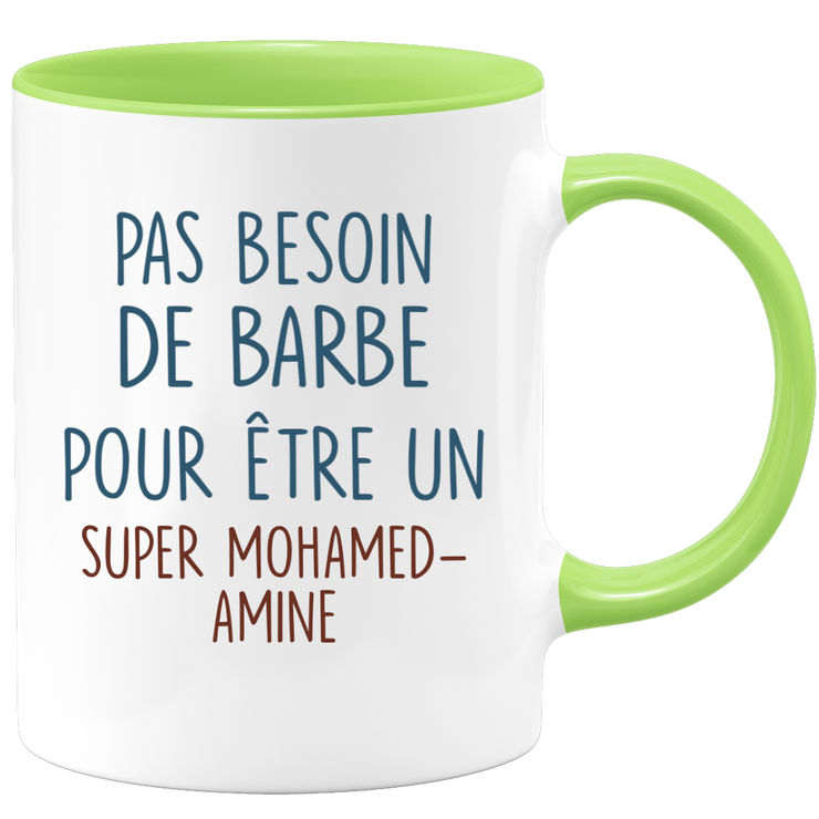 Mug pas besoin de barbe pour être un super Mohamed-Amine