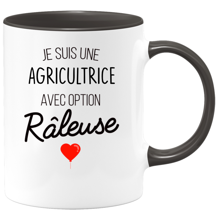 quotedazur - Mug Je Suis Une Agricultrice Avec Option Râleuse - Cadeau Idéal Pour Agricultrice - Cadeau Personnalisé Pour Femme - Cadeau Original Pour Anniversaire Ou Noël